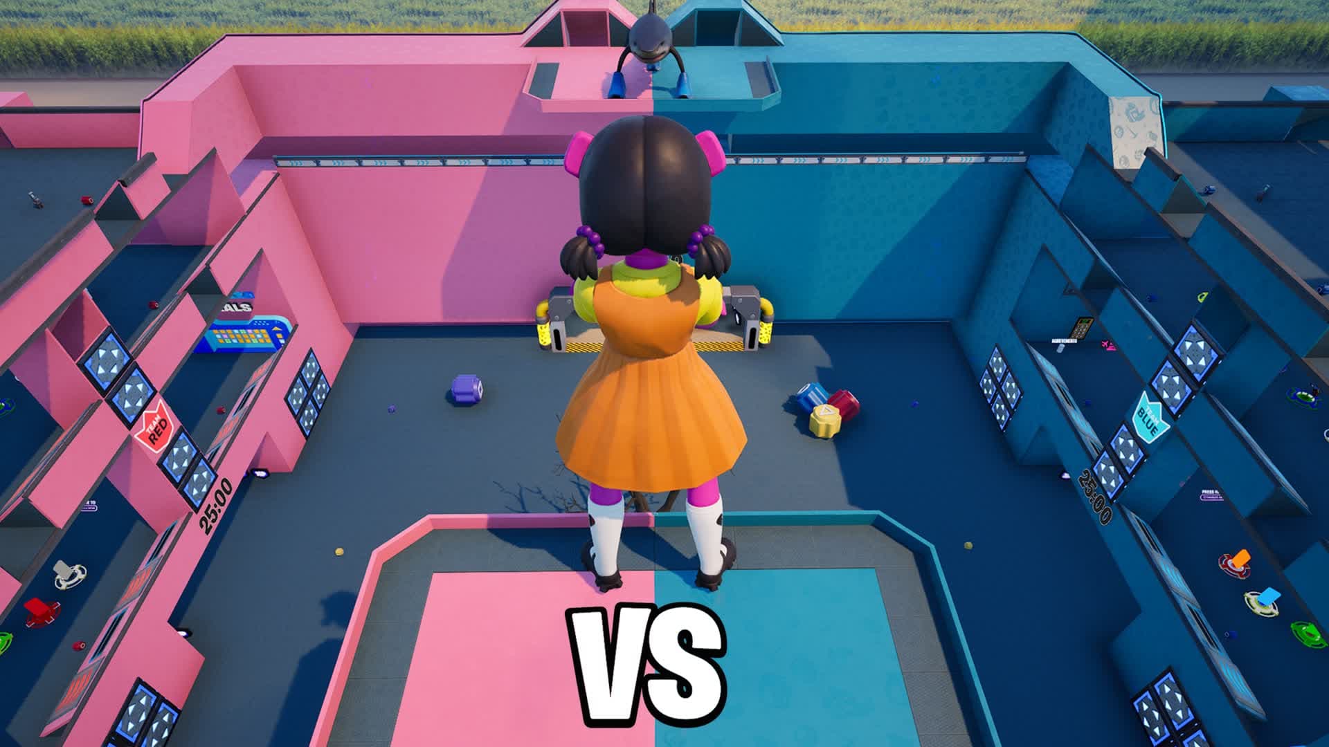 RvB Squid Minigame Fortnite gameplay