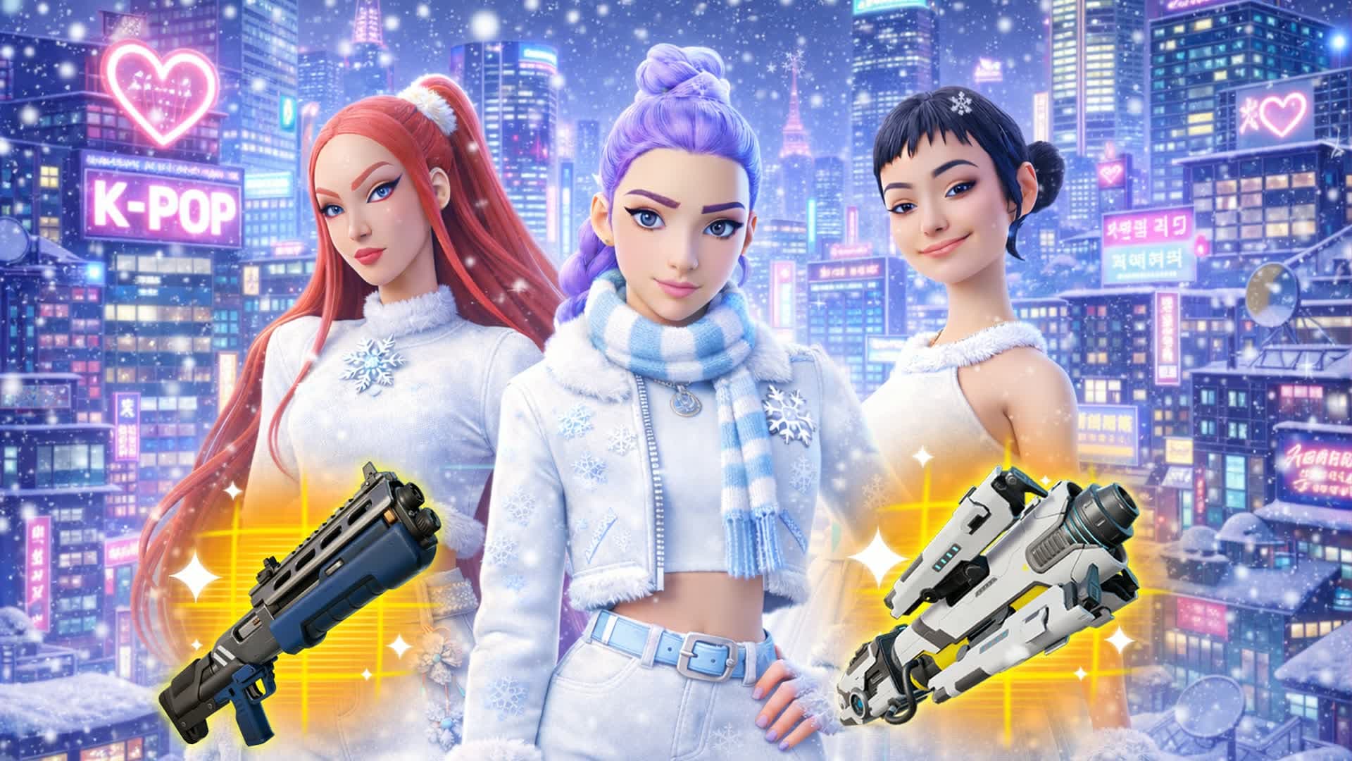 Winterfest Demon Hunters Fortnite gameplay